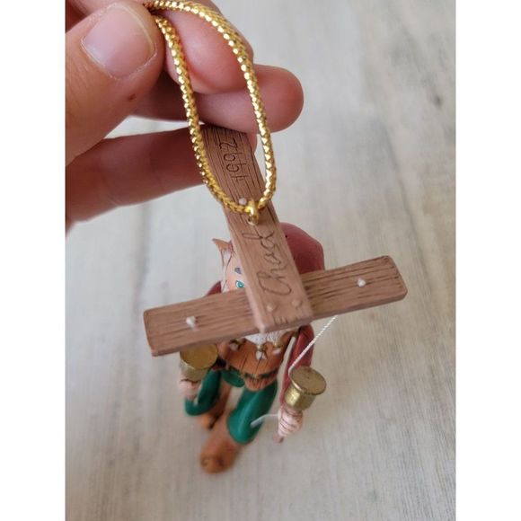 Hallmark 1992 Elfin marionette ornament Xmas puppet elf - Picture 2 of 7